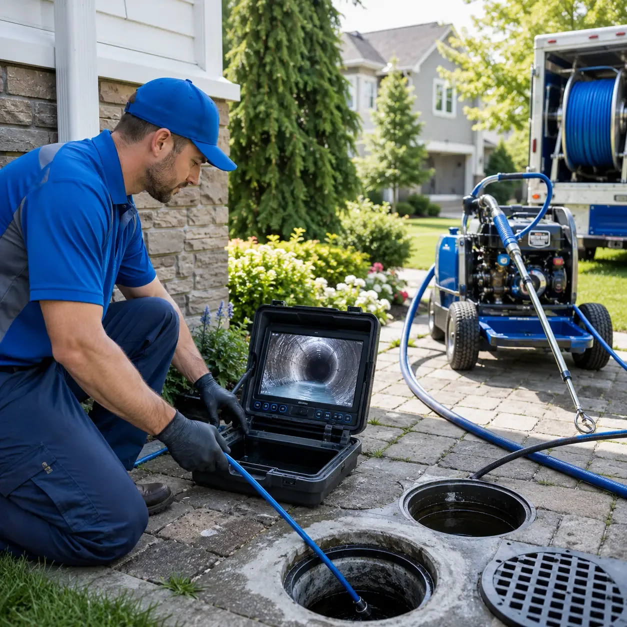 Outdoor drain cleaning professionals serving Croswell, MI
