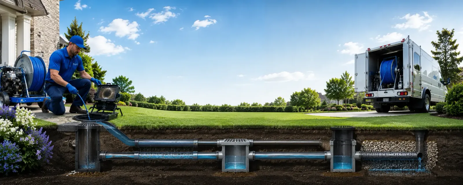 Outdoor drain cleaning information for Croswell, MI