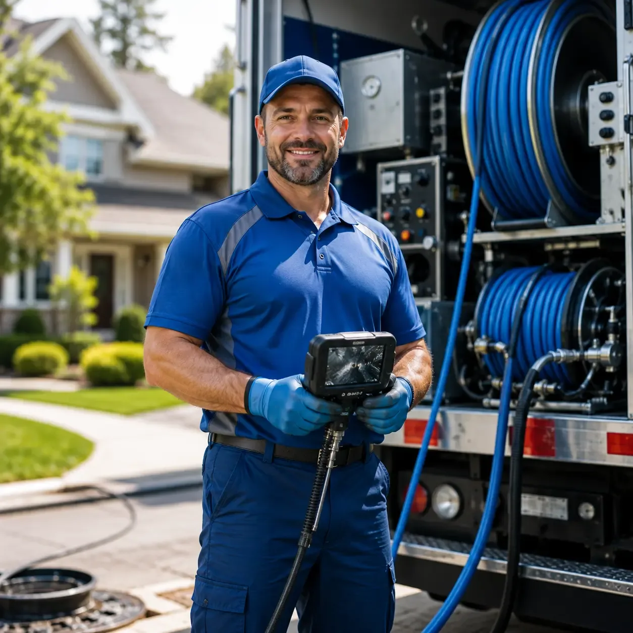 Local outdoor drain cleaning specialists in Croswell, MI